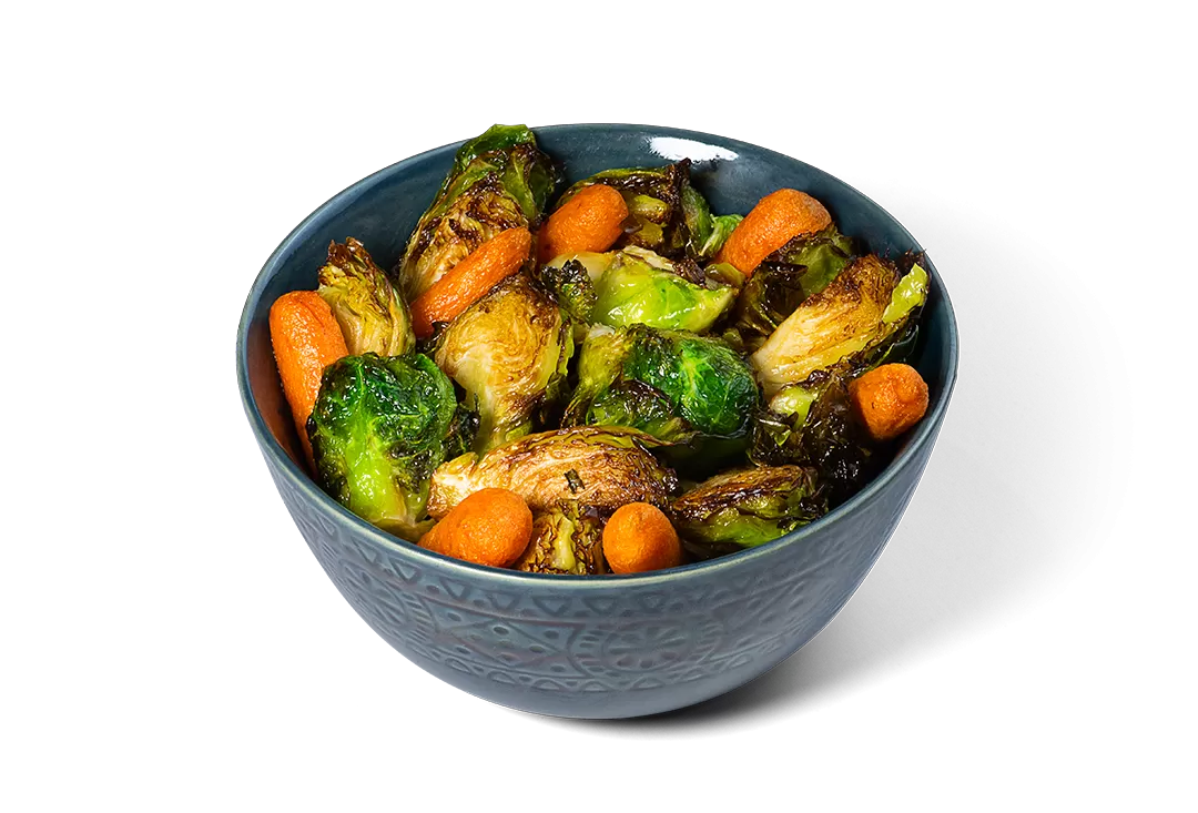 Roasted Carrots & Brussels Sprouts